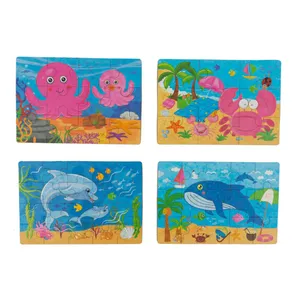 پازل 56 تکه مدل حیوانات دریایی مجموعه چهار عددی