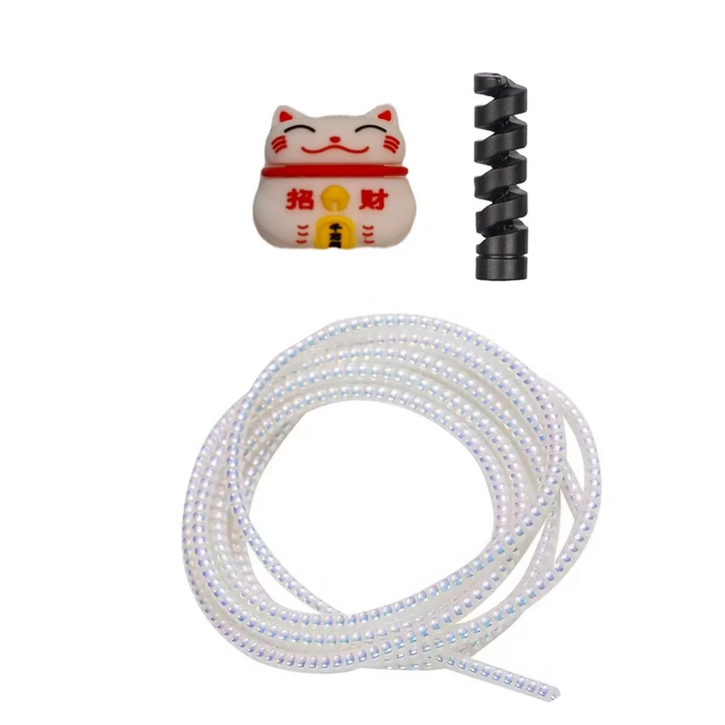 محافظ کابل شارژ و هندزفری مدل KLO77 کد40 بسته سه عددی 