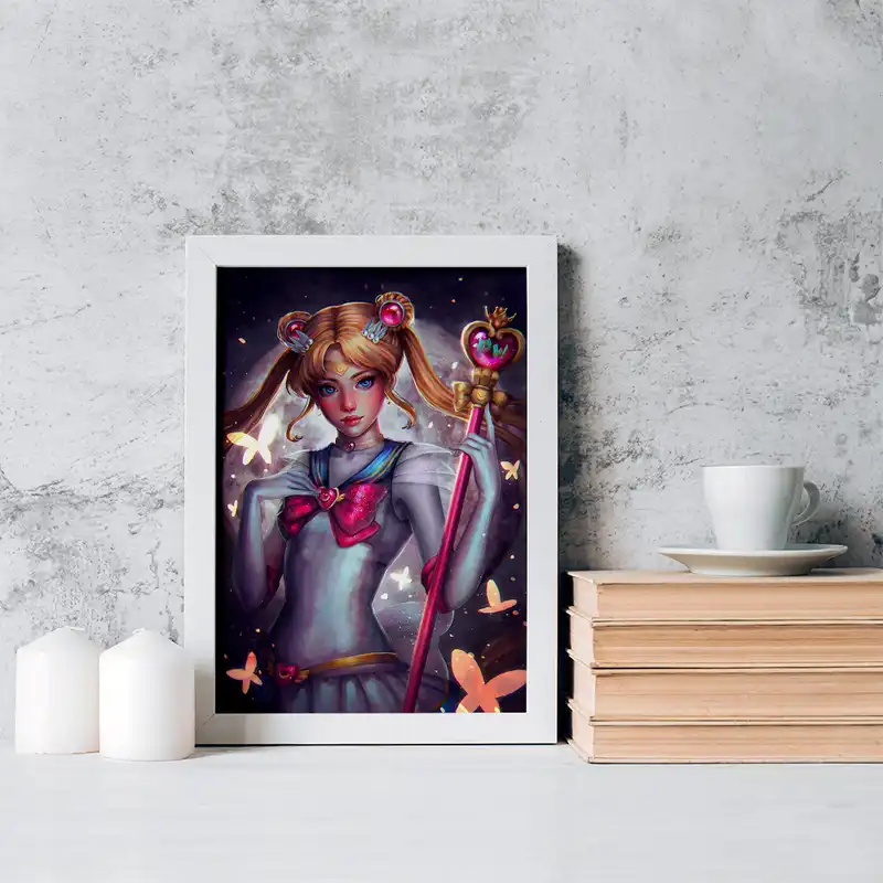 تابلو خندالو مدل اوساگی تسوکینو انیمه سیلور مون Sailor Moon کد 17457