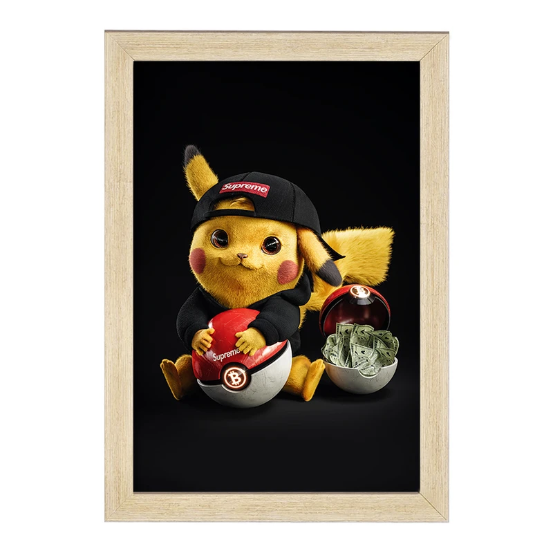 تابلو خندالو مدل انیمه پوکمون (Pokemon) کد F476