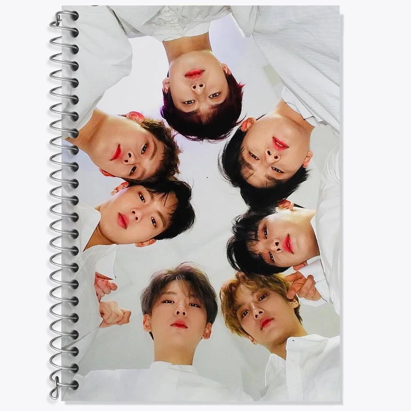 دفتر لغت 50 برگ خندالو مدل گروه مانستا اکس Monsta X کد 21203