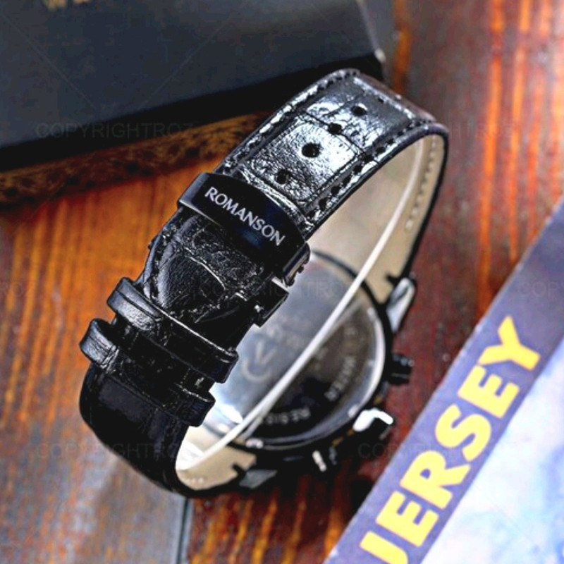 ساعت مچی عقربه‌ای مردانه رومانسون مدل سه موتور فعال کرنوگراف کد 08