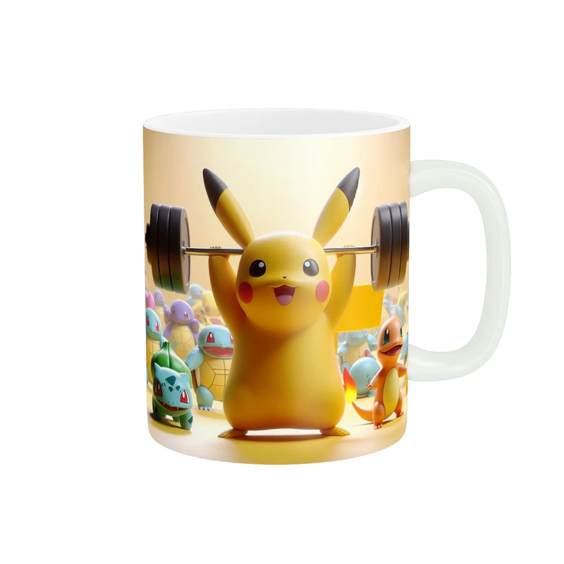 ماگ پاد آفرین طرح پیکاچو مدل بدنسازی  کد 21