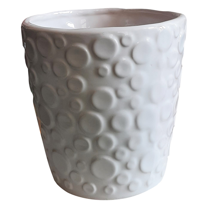    گلدان سرامیکی مدل فانتزی توپی کد TOPI