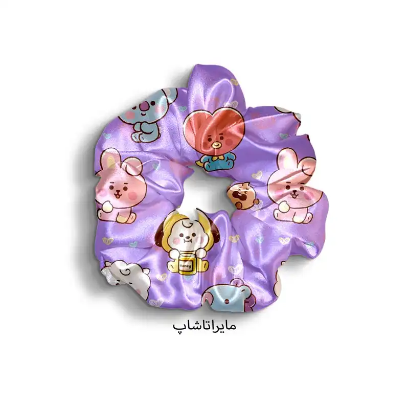 کش مو زنانه مدل اسکرانچی فانتزی کی پاپ کره ای کد B6