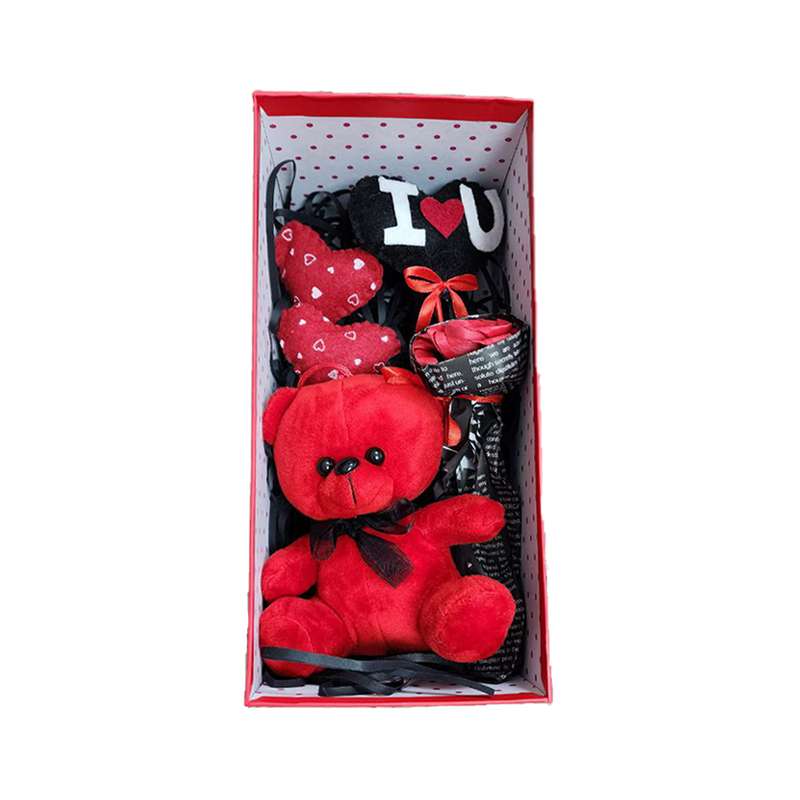 ست هدیه روز عشق مدل خرس کد 45 مجموعه 7 عددی