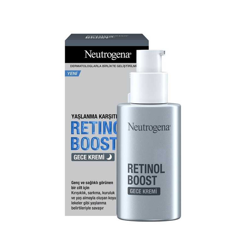 کرم شب ضد چروک نوتروژینا مدل Retinol Boost حجم 50 میلی لیتر