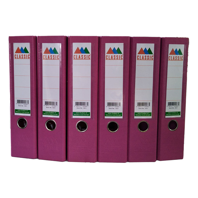 زونکن کلاسیک مدل دو رو PVC  با قفل رنگی بسته 6 عددی