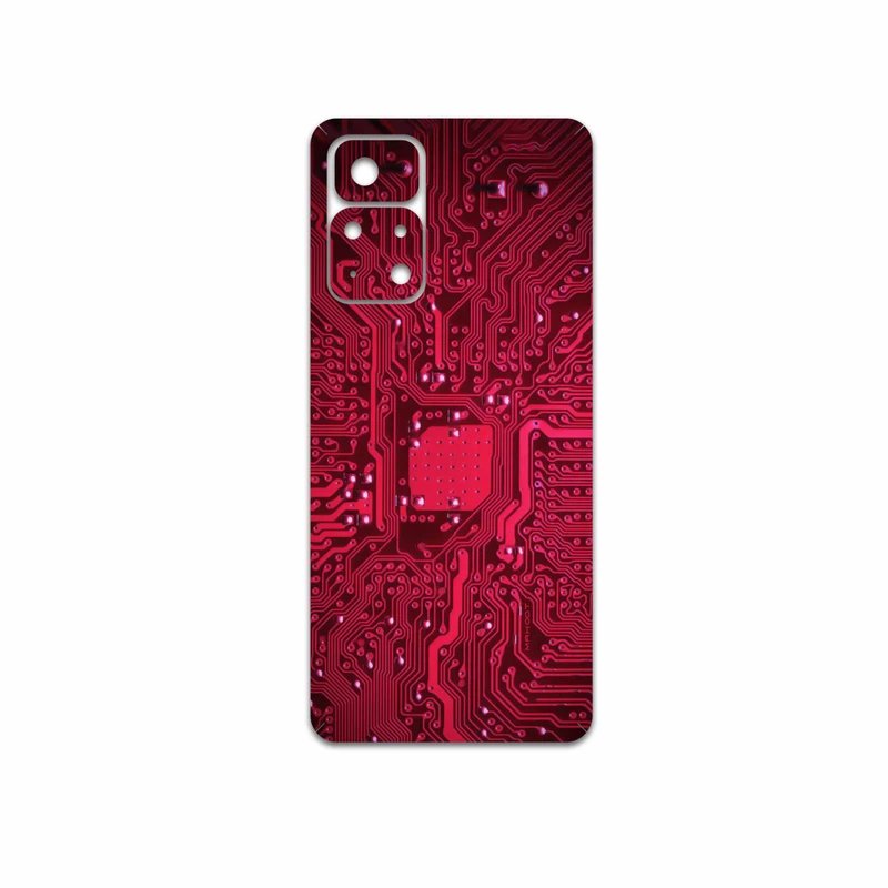 برچسب پوششی ماهوت مدل Red-Printed-Circuit-Board مناسب برای گوشی موبایل شیائومی Poco M4 Pro 5G