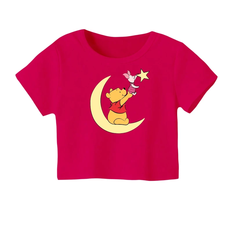 کراپ‌ تی‌شرت آستین کوتاه زنانه مدل پو کد 15