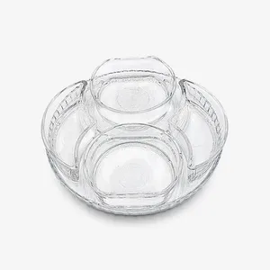 اردو خوری شیشه‌ای بلور کاوه مدل لاوین کد 400204، 1 طبقه، قابل شست‌وشو در ماشین ظرفشویی
