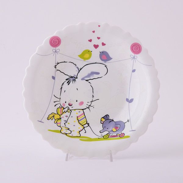 سرویس غذاخوری 5 پارچه کودک پارس اوپال طرح خرگوش