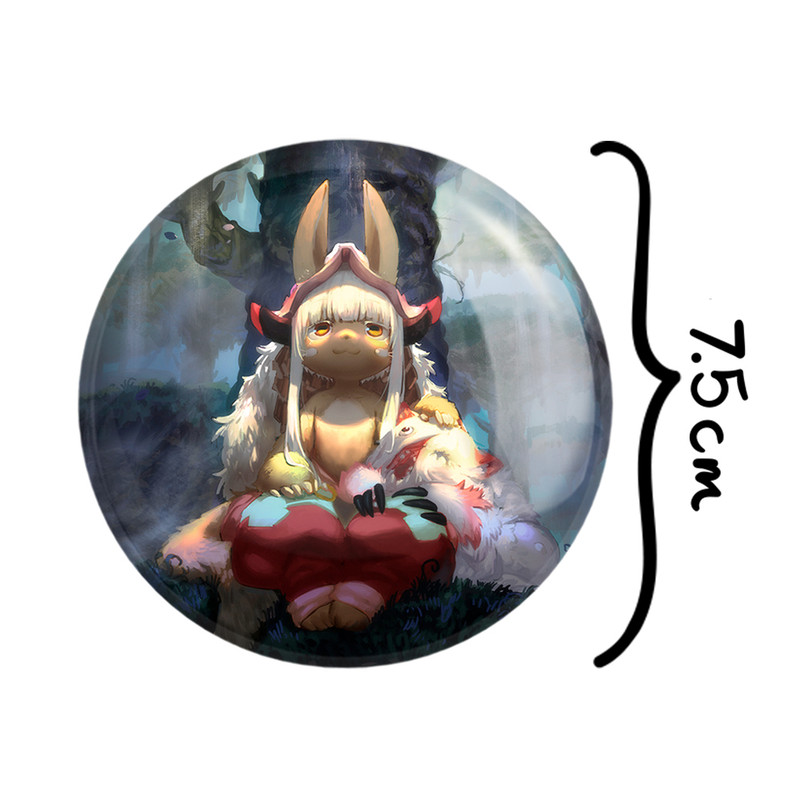 آینه جیبی خندالو طرح ناناچی انیمه ساخته شده در پرتگاه Made in Abyss مدل تاشو کد 22093 آینه جیبی خندالو طرح ناناچی انیمه ساخته شده در پرتگاه Made in Abyss مدل تاشو کد 22093