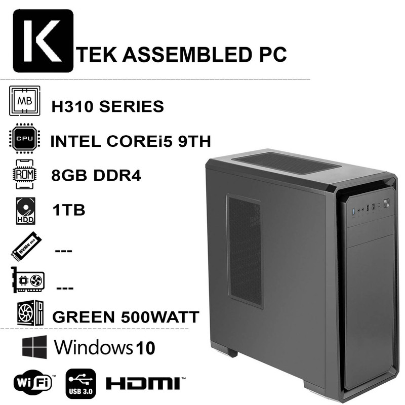 کامپیوتر دسکتاپ مدل KTEK GEN9-i581