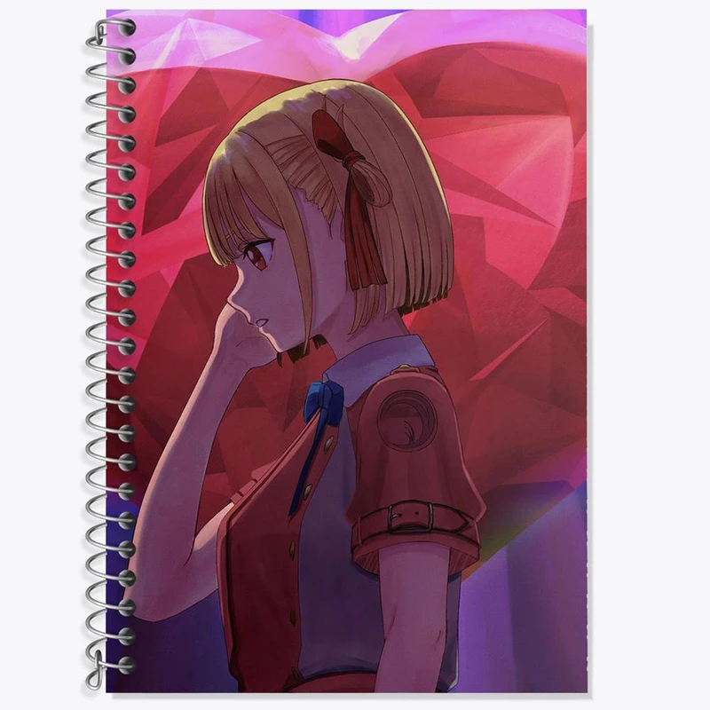 دفتر لغت 50 برگ خندالو مدل چیساتو انیمه لیکوریس ریکویل Lycoris Recoil کد 23072