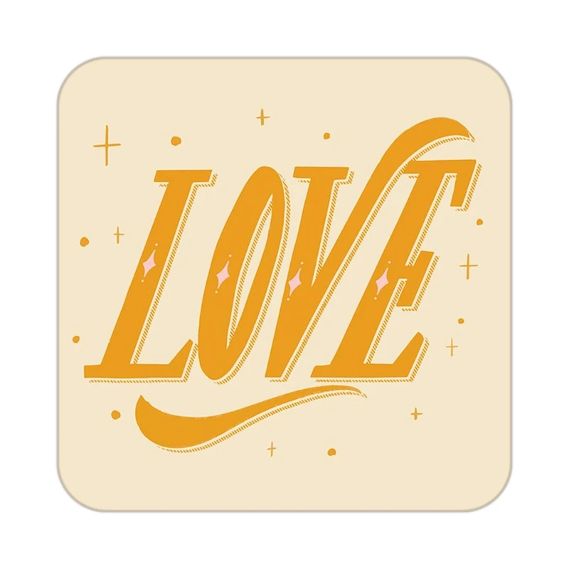 زیر لیوانی کاکتی طرح عاشقانه مدل mp39150