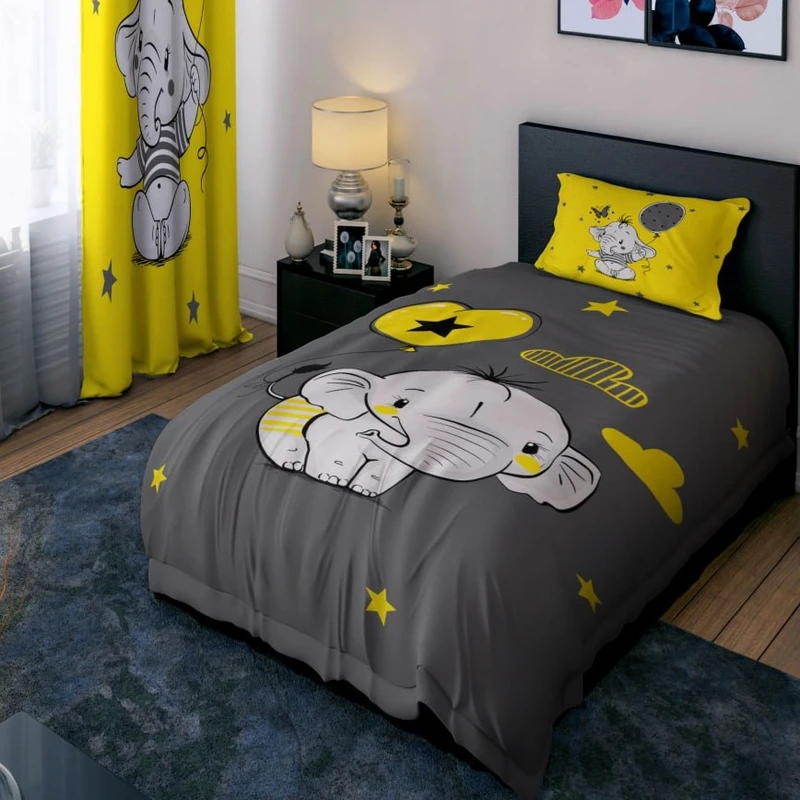 سرویس خواب 1 نفر 4 تکه مدل فیل کوچولو کد 1230