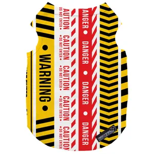 لباس سگ و گربه 27 طرح Yellow Danger Warning Belt کد MH230 سایز S