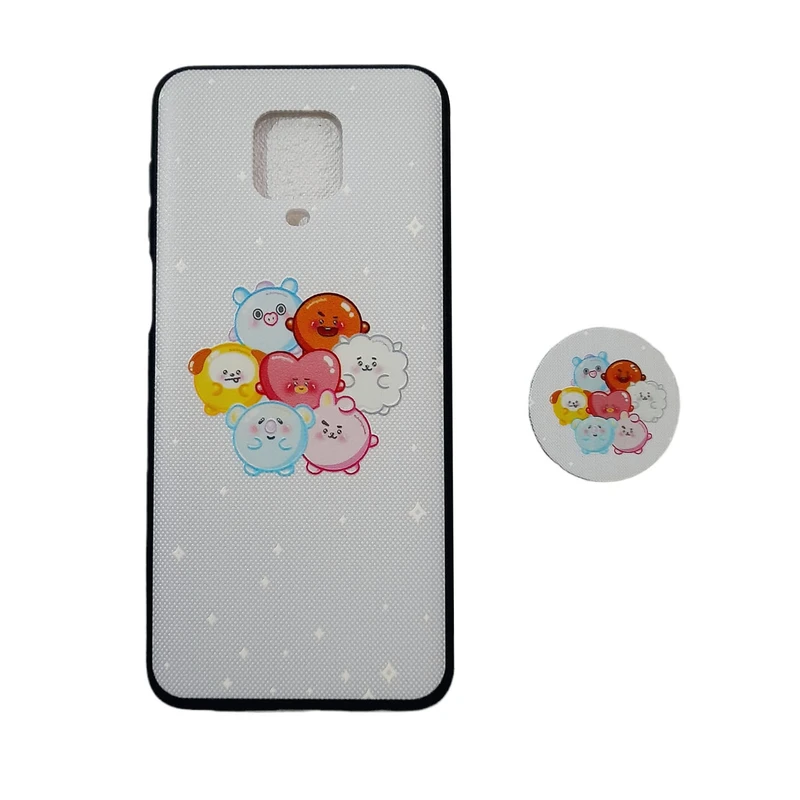 کاور مدل n9s مناسب برای گوشی موبایل شیائومی Redmi note 9s / note9 pro / note9 pro max به همراه پاپ سوکت