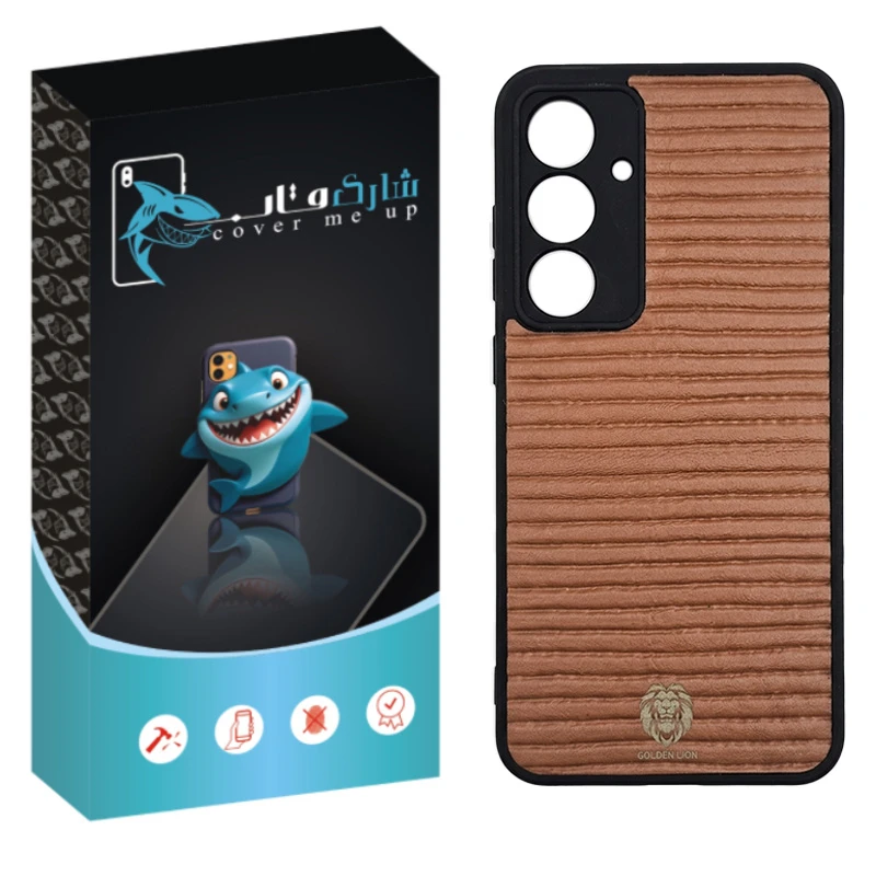 کاور شارک قاب طرح چرم مناسب برای گوشی موبایل سامسونگ Galaxy S24 FE