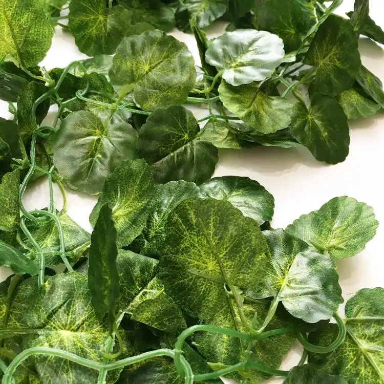 گل مصنوعی مدل ریسه برگ شمعدونی طرح TSG