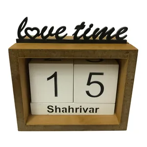 تقویم رومیزی طرح مکعب کد 100