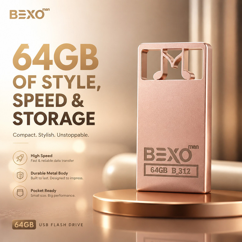 فلش مموری بکسو مدل Music-312 ظرفیت 64 گیگابایت با رابط USB 2.0