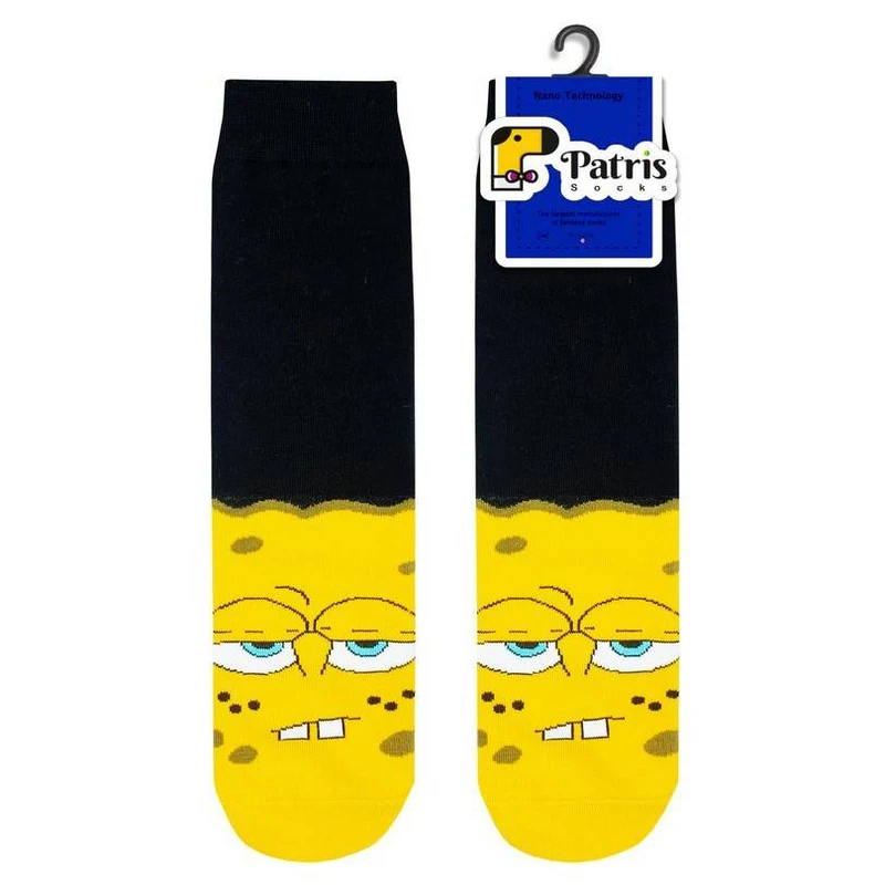 جوراب ساق بلند پاتریس مدل باب اسفنجی