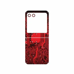 MAHOOT Red_Printed_Circuit_Board Cover Sticker for Motorola Razr 40 Ultra
