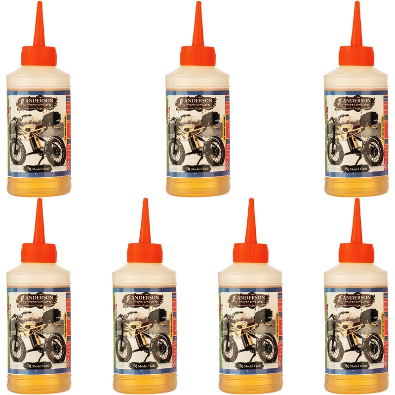 روغن زنجیر دوچرخه اندرسون مدل F600 حجم 80 میلی لیتر بسته 7 عددی