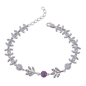     دستبند نقره زنانه بازرگانی میلادی کد DP_046