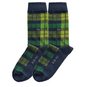 جوراب ساق بلند مردانه ال سون مدل چهارخانه کد PH615.51