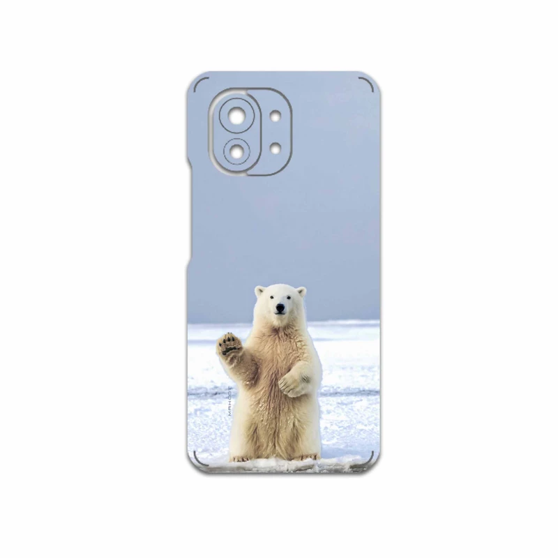 برچسب پوششی ماهوت مدل Polar-bear مناسب برای گوشی موبایل شیائومی Mi 11 5G