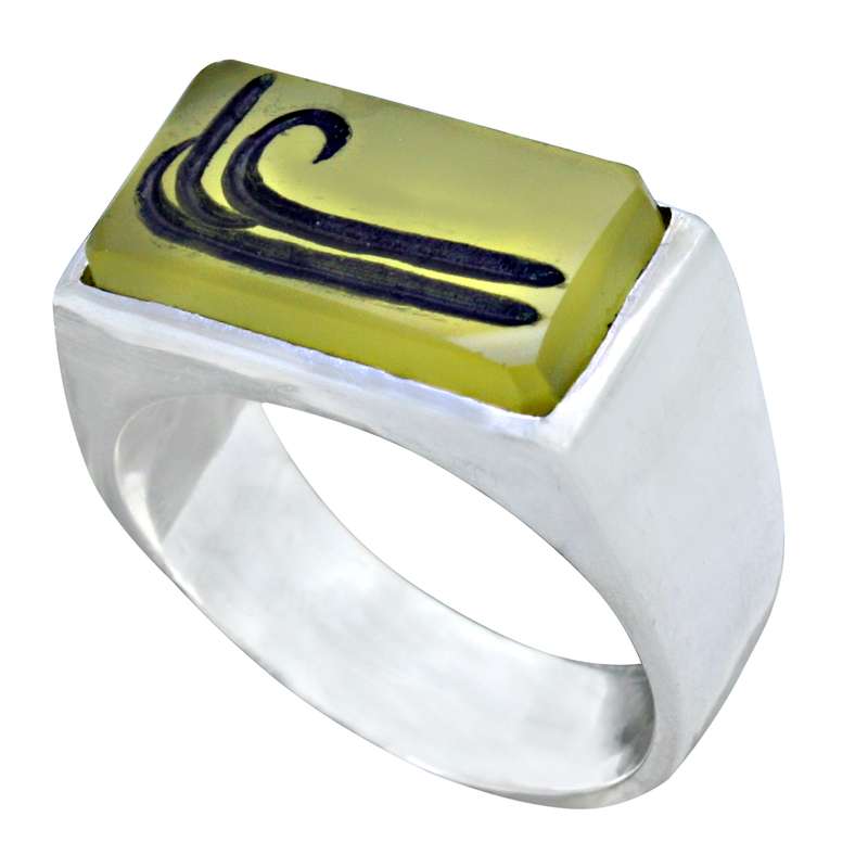 انگشتر نقره مردانه مدل a31