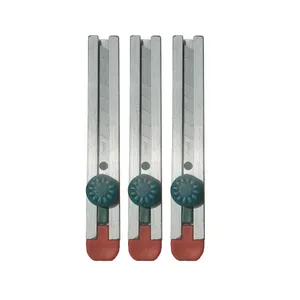 کاتر مدل پیچی آلمینیومی تک تیغ A1 مجموعه 3 عددی 