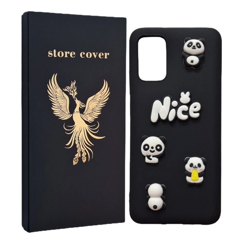 کاور استور کاور طرح پاندا برجسته مدل a02s مناسب برای گوشی موبایل سامسونگ Galaxy A02S