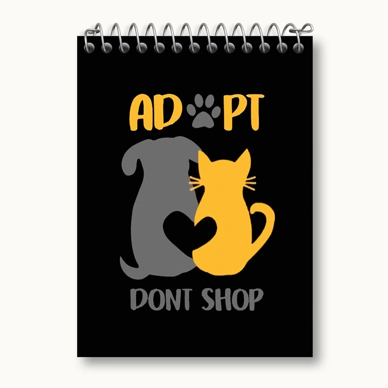 دفتر یادداشت 50 برگ خندالو مدل حمایت از حیوانات کد 27348