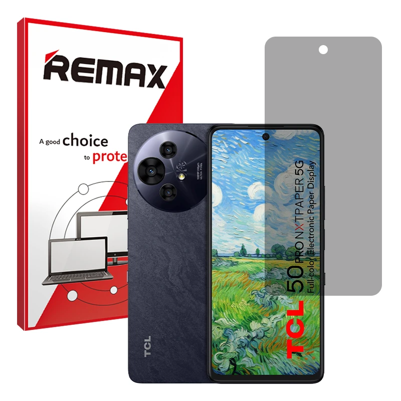 محافظ صفحه نمایش حریم شخصی ریمکس مدل Resistant مناسب برای گوشی موبایل تی سی ال 50 Pro NxtPaper 5G