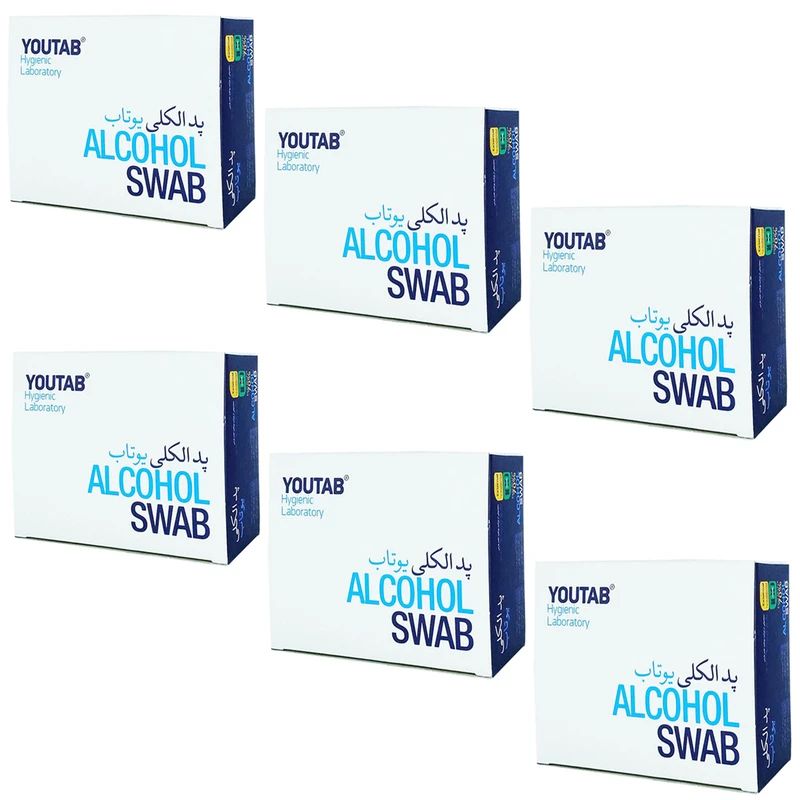  پد الکلی یوتاب مدل Antiseptic 6 مجموعه 6 عددی