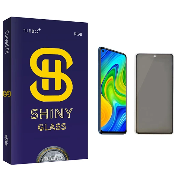 محافظ صفحه نمایش حریم شخصی آتوچبو مدل Shiny Glass مناسب برای گوشی موبایل شیائومی Redmi Note 9s