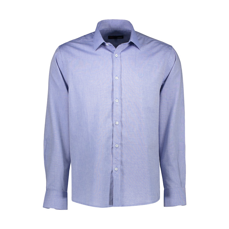 پیراهن آستین بلند مردانه پاتن جامه مدل کلاسیک 102821010318271 رنگ آبی
