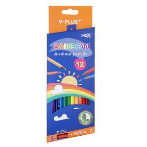 مداد رنگی 12 رنگ اینوکس مدل RainBow 