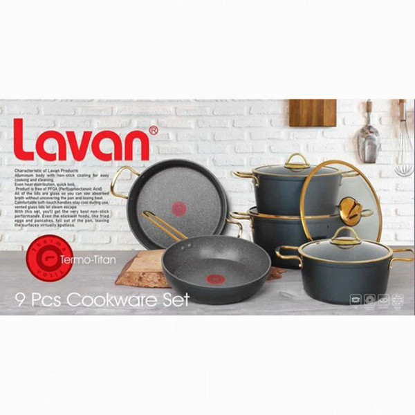 سرویس پخت و پز 9 پارچه لاوان الکتریک کد DH9