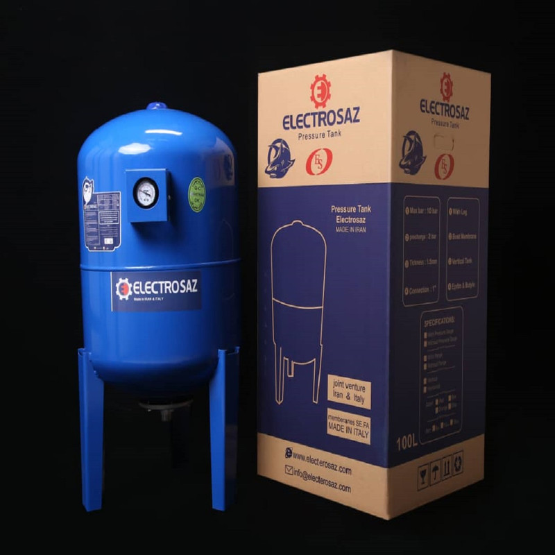 منبع تحت فشار الکتروساز مدل ES گنجایش 100 لیتر