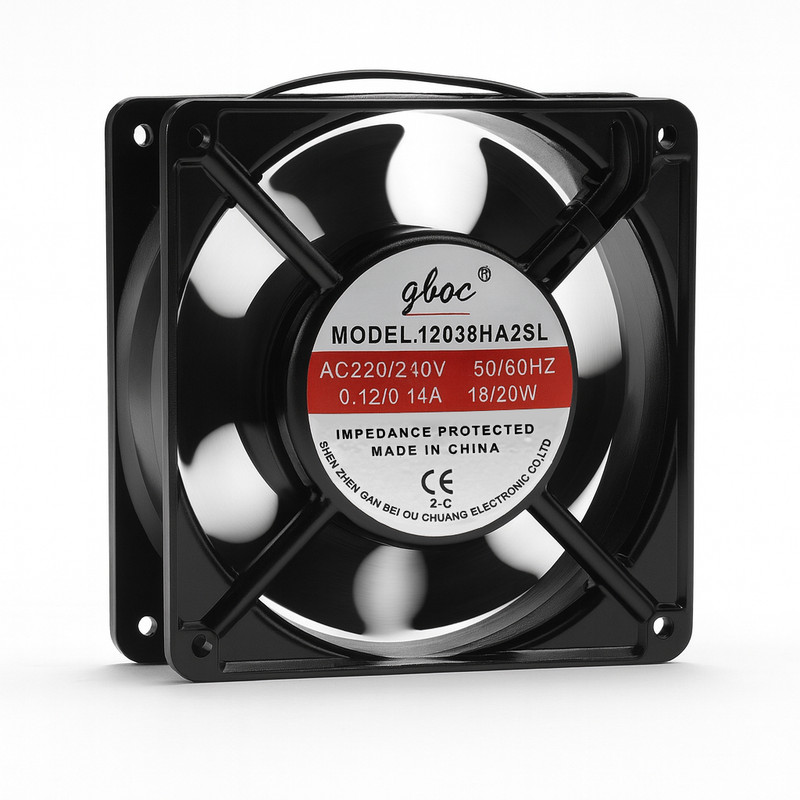 فن تابلویی 220 ولت بلبرینگی مدل F1212220v سایز 12*12 سانتیمتر