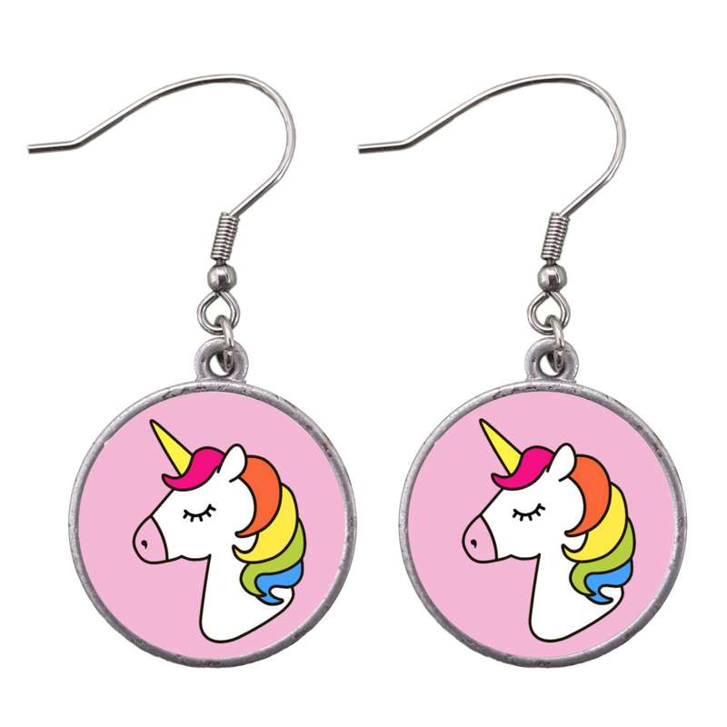 گوشواره دخترانه مدل یونیکورن اسب تک شاخ کد 514