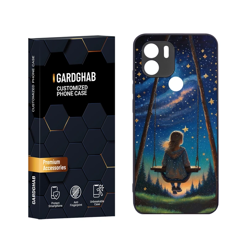 کاور گارد قاب مدل دور ژله ای دخترانه مناسب برای گوشی موبایل شیائومی Redmi A1 Plus / A2 Plus / Poco C50 / Poco C51