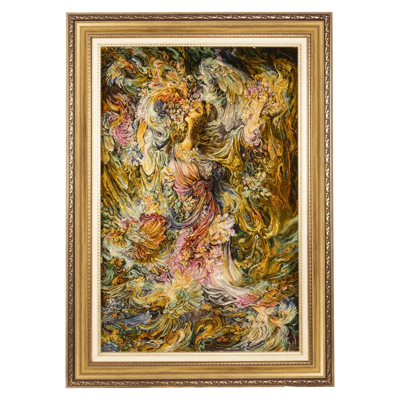 تابلو فرش دستباف سی پرشیا طرح مینیاتور بوی بهار کد 904268