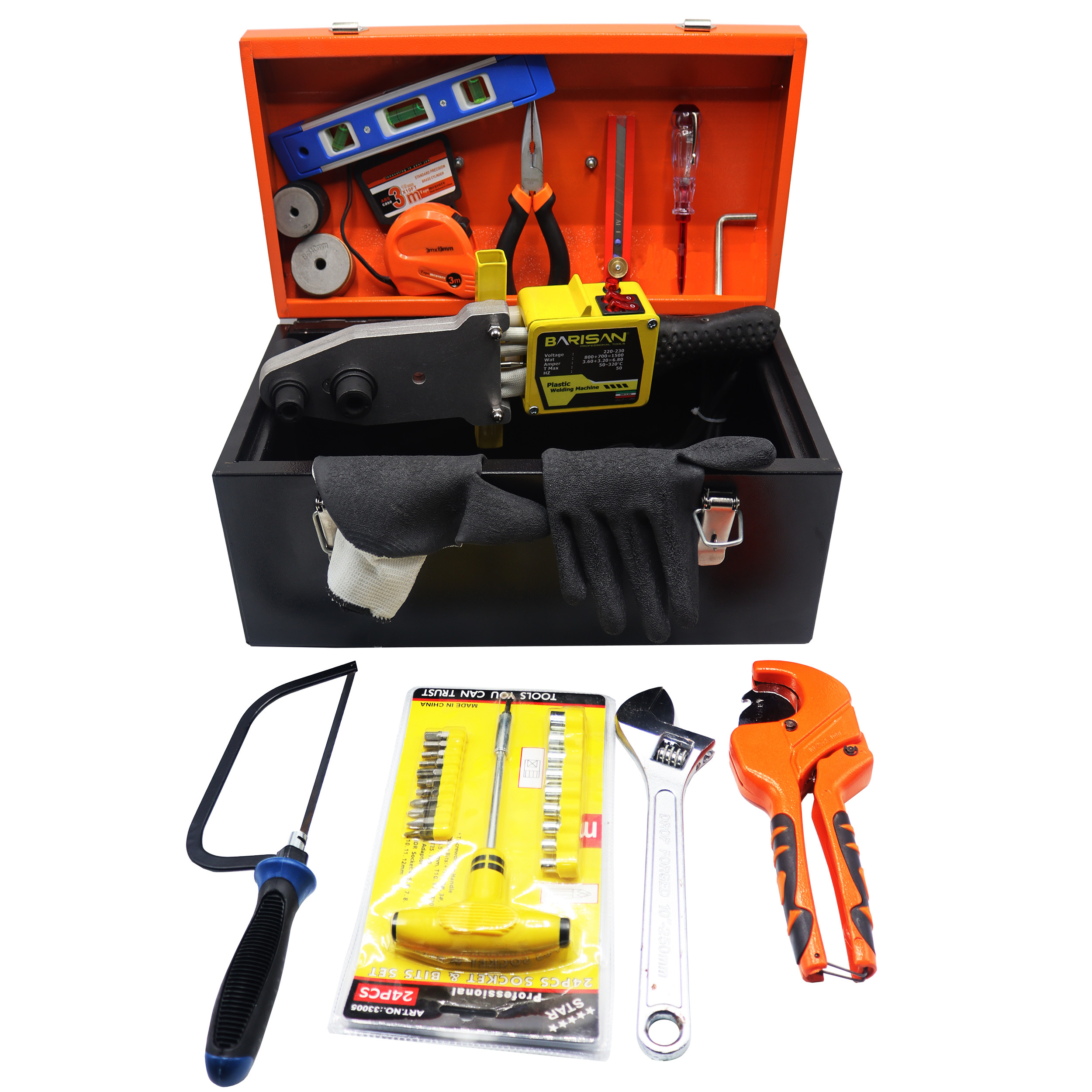 مجموعه 16 عددی دستگاه اتو لوله سبز باریسان مدل YPT-BRSN1500