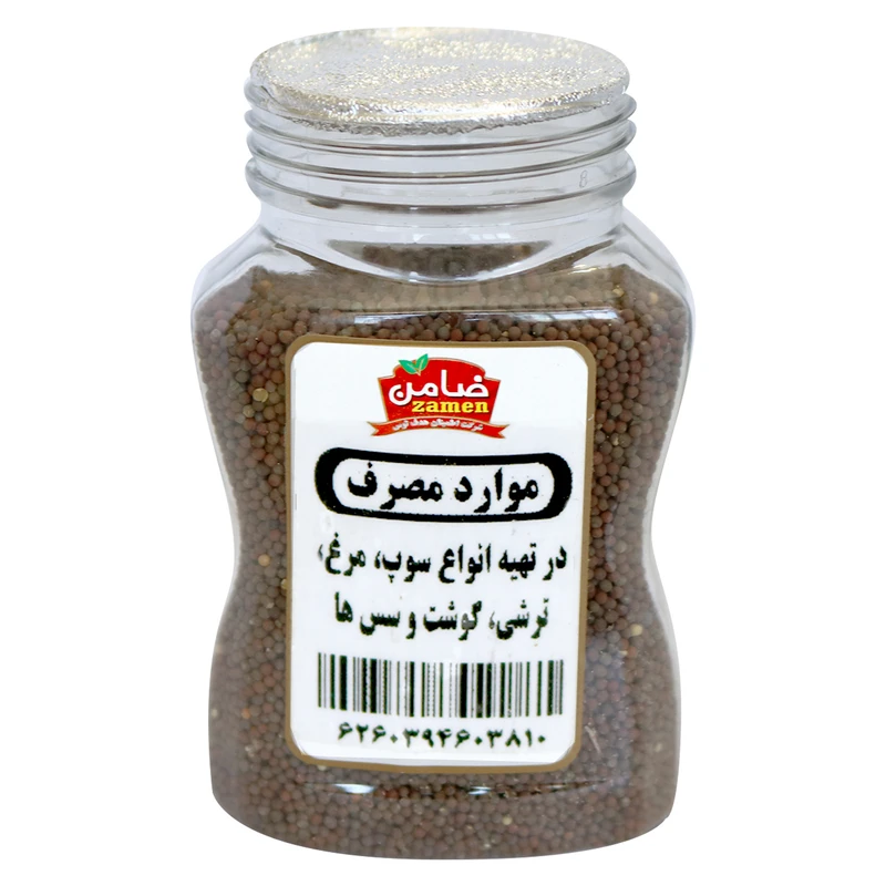 دانه خردل قهوه ای ضامن - 150 گرم عکس شماره 3